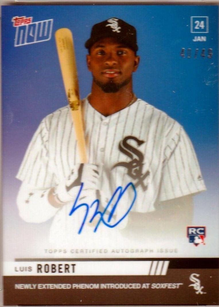 Luis Robert [Autograph Blue] #OS60B