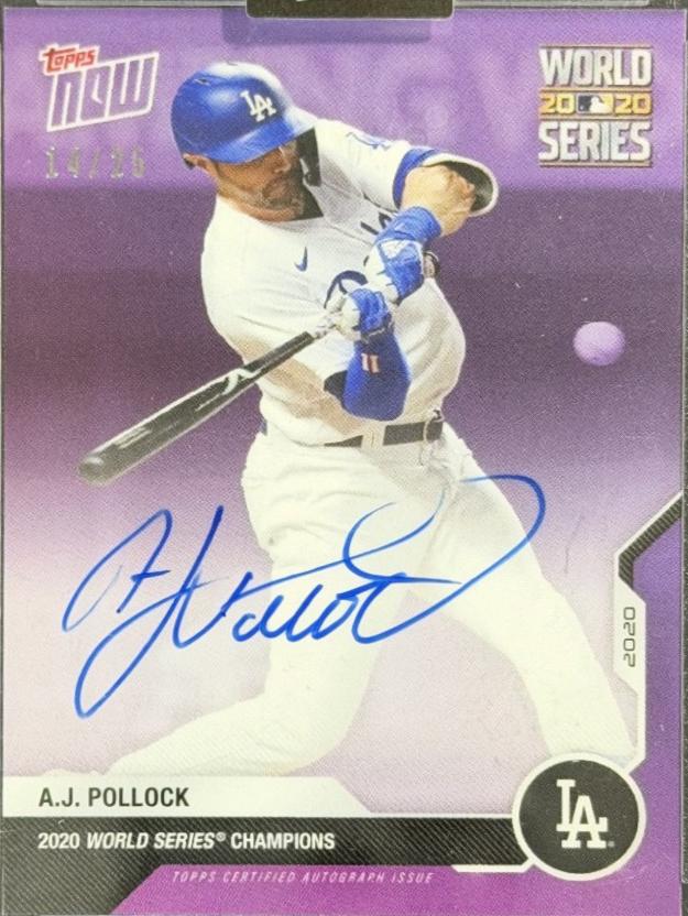 A.J. Pollock [Autograph] #WS-8