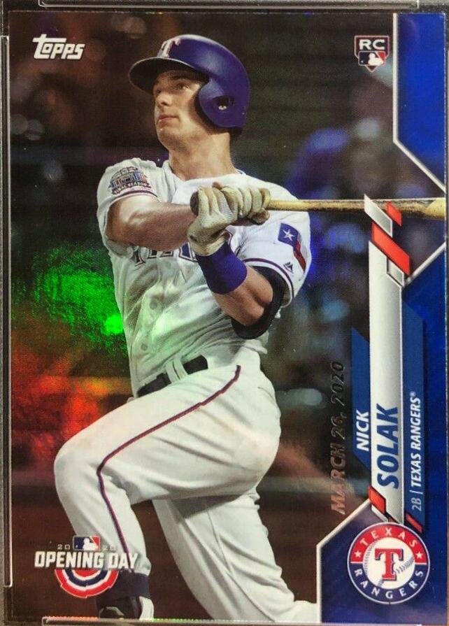 Nick Solak [Blue Foil] #30