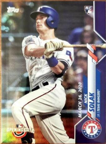 Nick Solak [Purple Foil] #30