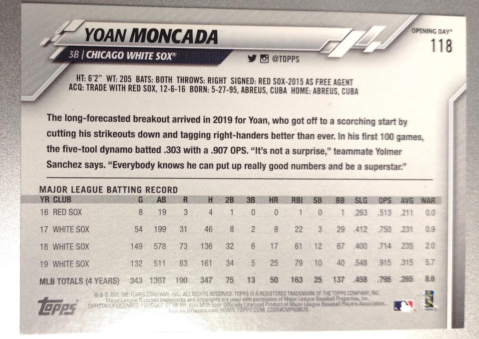 Yoan Moncada #118