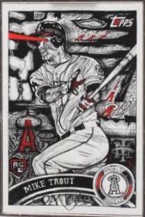 Mike Trout [Silver Frame Artist Proof] #121