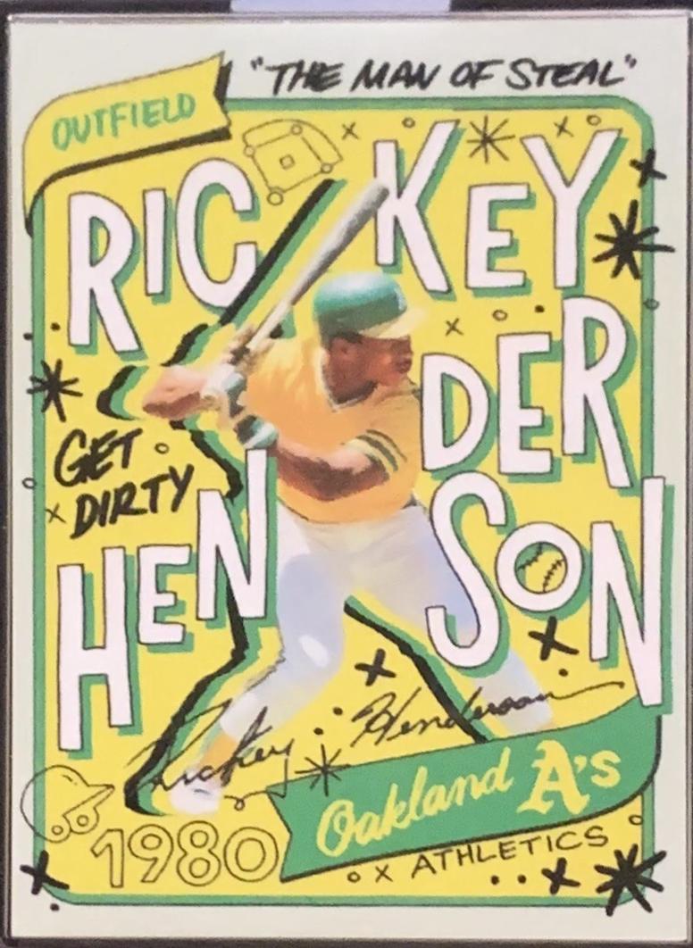 Rickey Henderson [Silver Frame Artist Proof] #129