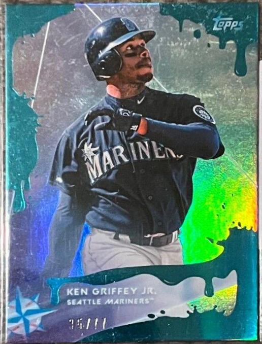Ken Griffey Jr. [Blue Frosting Holographic Foilboard] #18