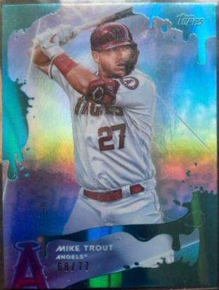 Mike Trout [Blue Frosting Holographic Foilboard] #1