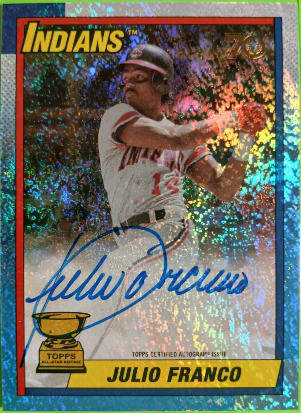 Julio Franco [Orange Holofractor] #LCA-JF