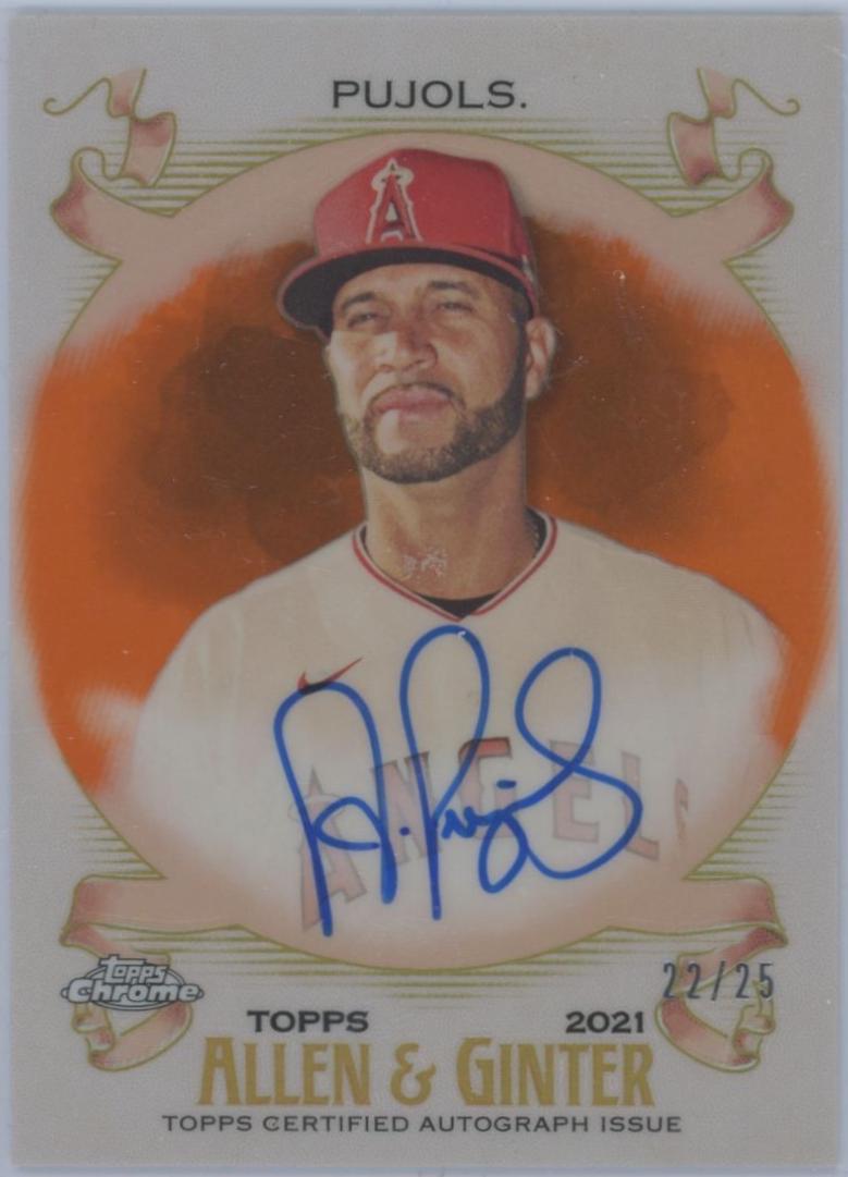 Albert Pujols [Orange Refractor] #AGA-AP
