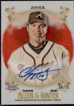 Chipper Jones [Orange Refractor] #AGA-CJ