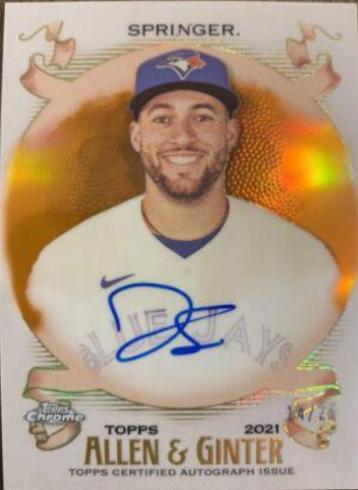 George Springer [Orange Refractor] #AGA-GS