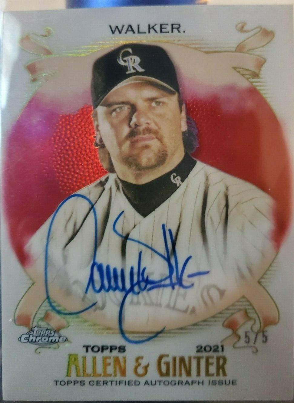 Larry Walker [Red Refractor] #AGA-LW