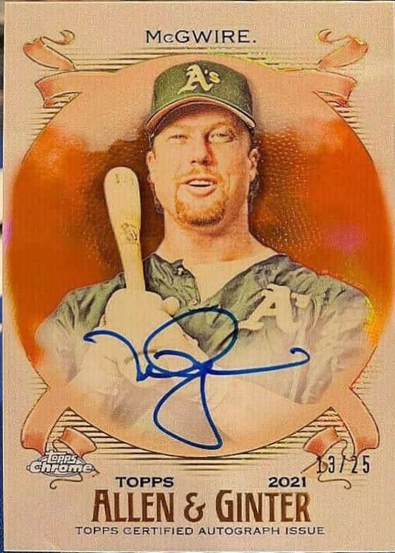 Mark McGwire [Orange Refractor] #AGA-MM