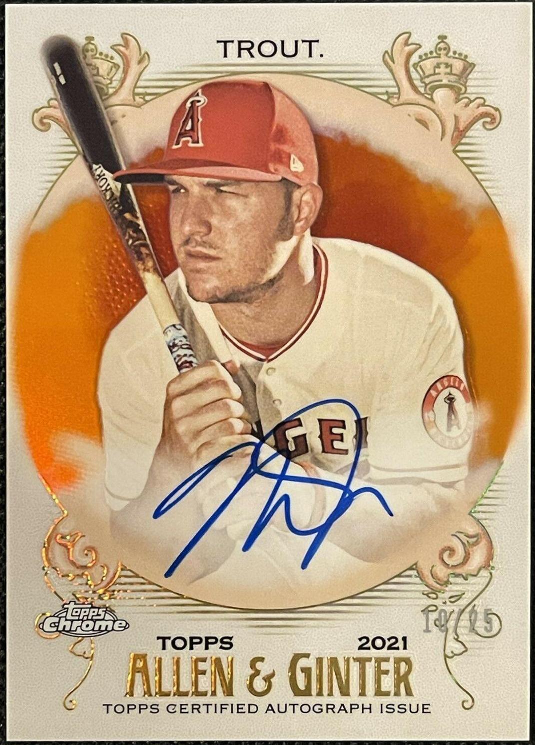 Mike Trout [Orange Refractor] #AGA-MT