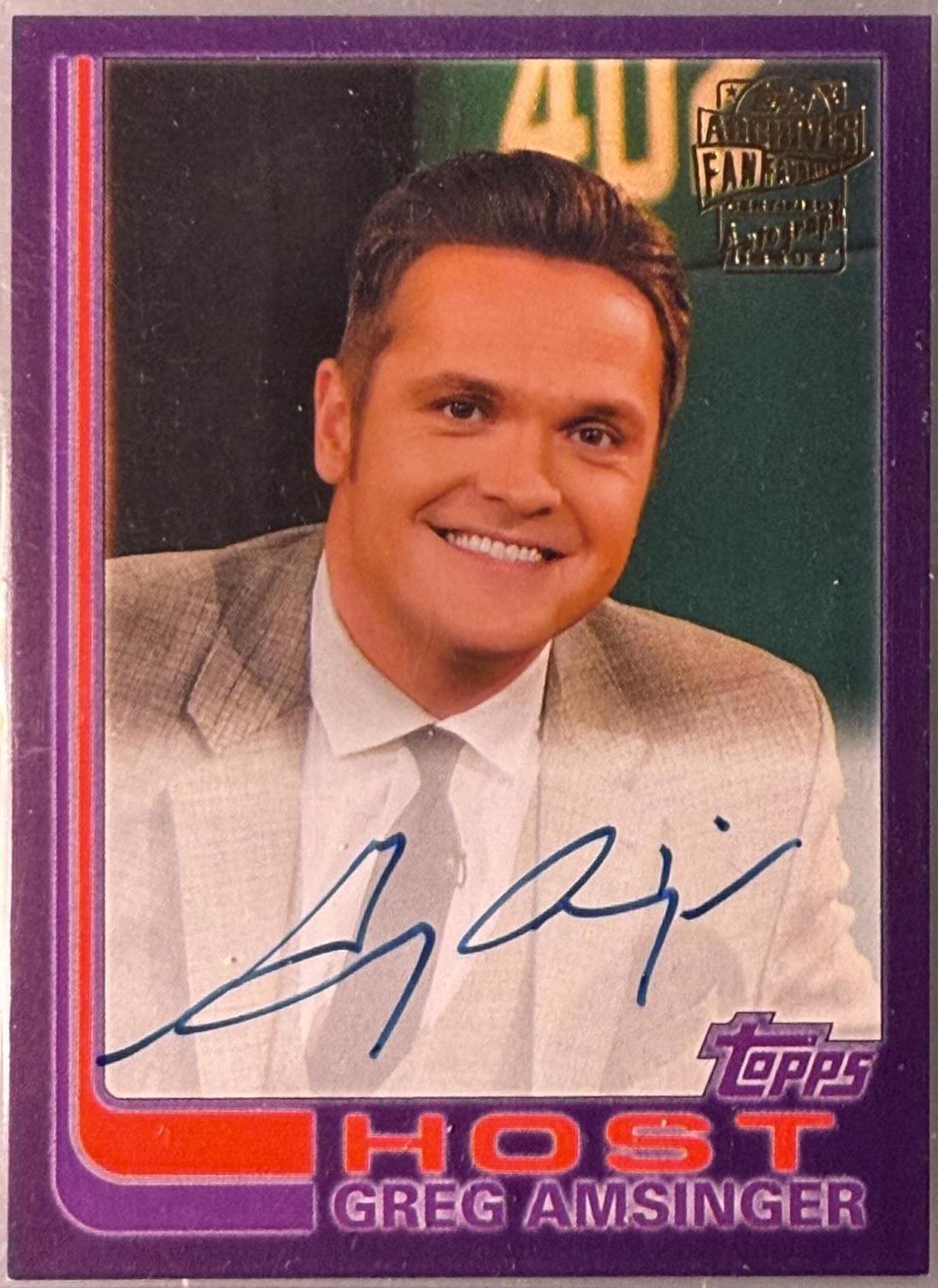 Greg Amsinger [Purple] #FFA-GA