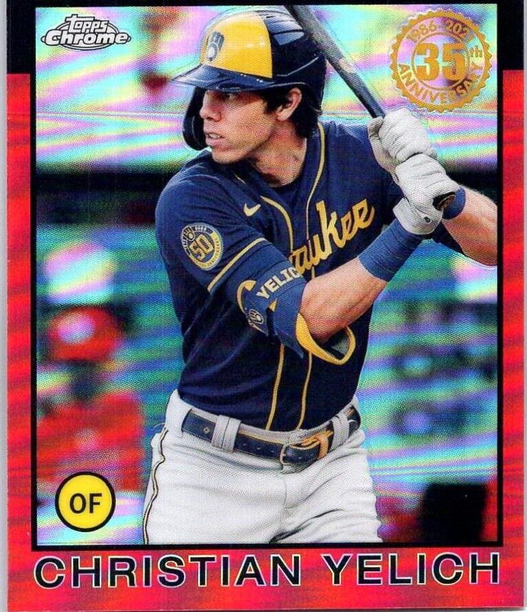 Christian Yelich [Red Refractor] #86BC-7