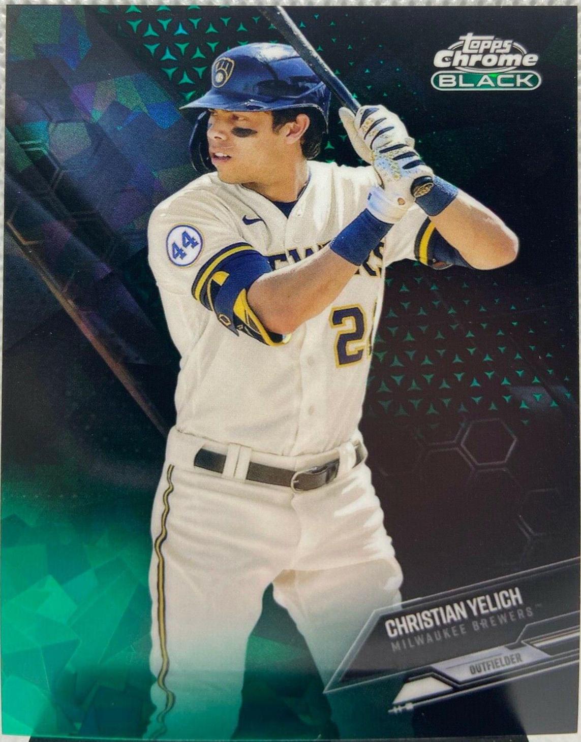Christian Yelich [Green Atomic Refractor] #80