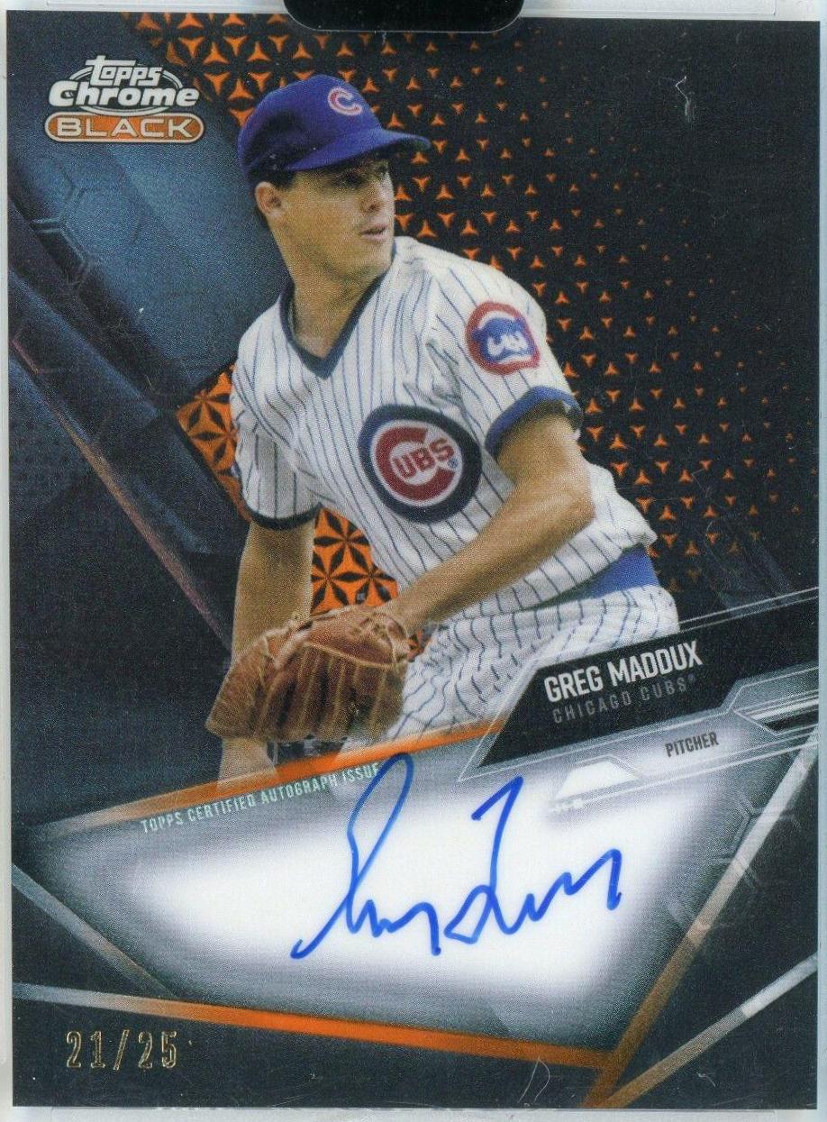 Greg Maddux [Orange Refractor] #CBA-GM