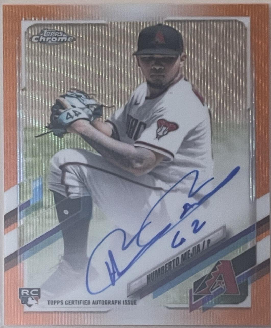 Humberto Mejia [Orange Wave Refractor] #RA-HM