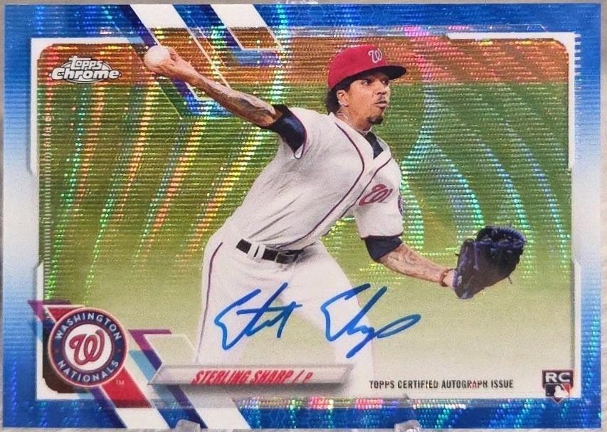 Sterling Sharp [Blue Wave Refractor] #RA-SSH