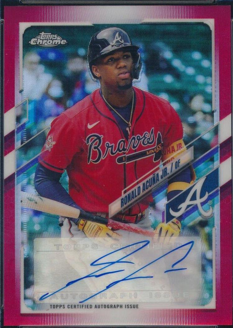 Ronald Acuna Jr. [Red Refractor] #CUSA-RA