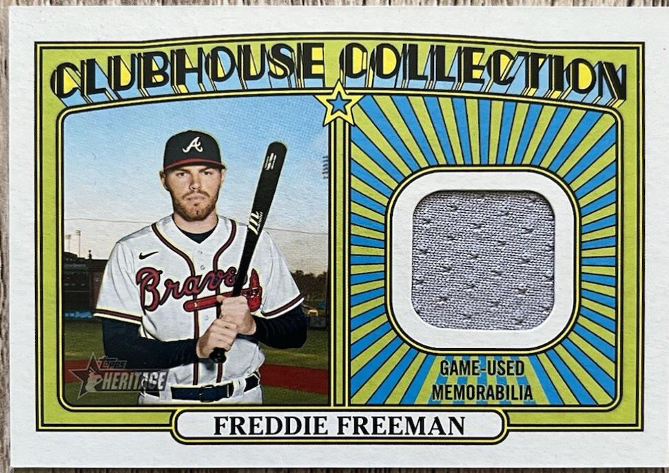 Freddie Freeman Clubhouse Collection Relics #CCR-FF