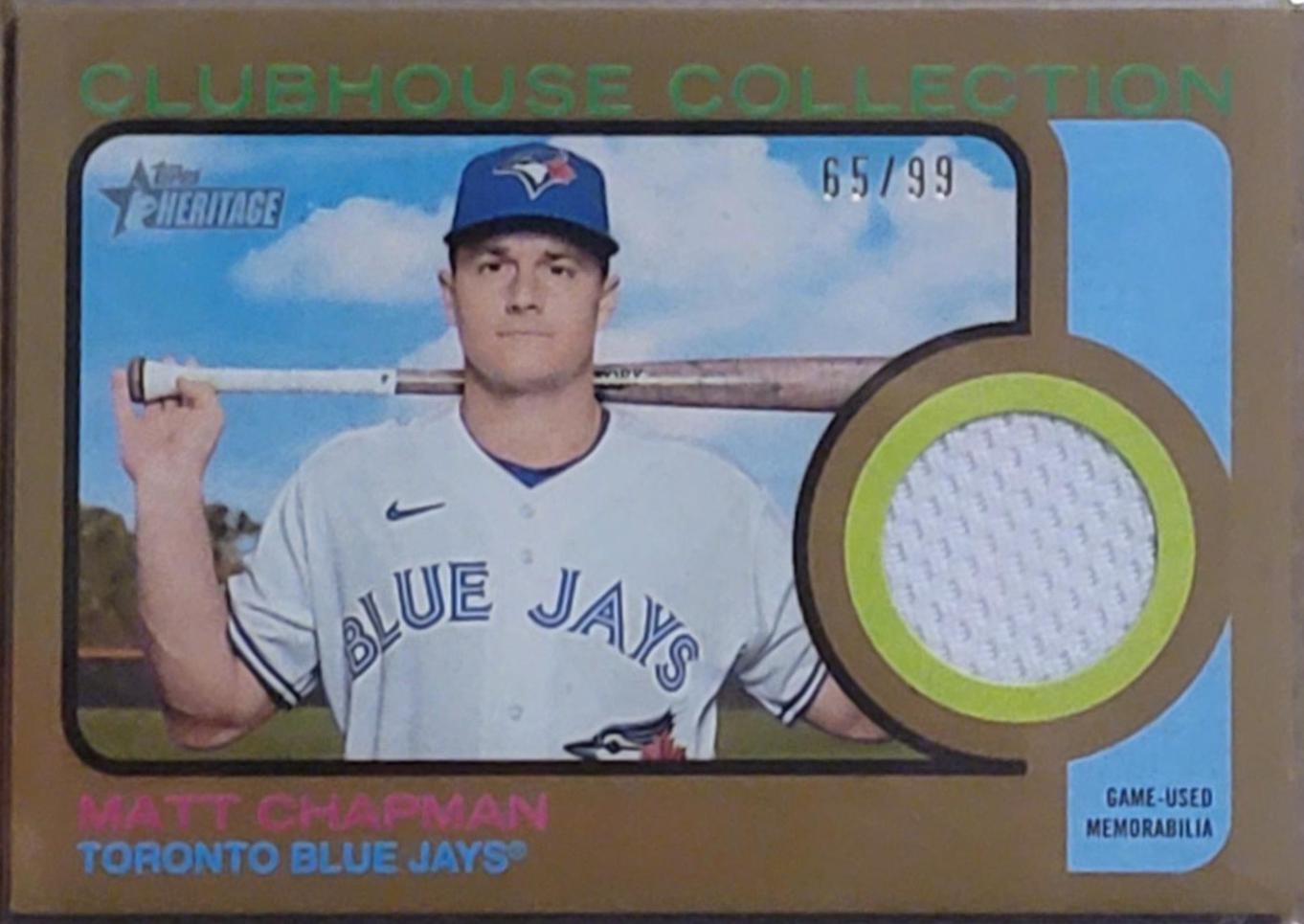 Matt Chapman Clubhouse Collection Relics #CCR-MC