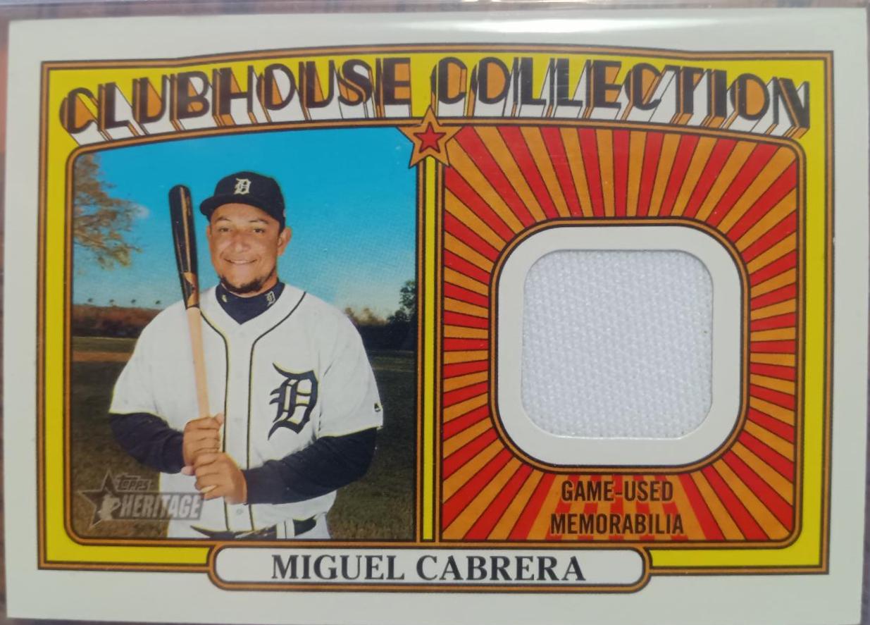 Miguel Cabrera Clubhouse Collection Relics #CCR-MCA