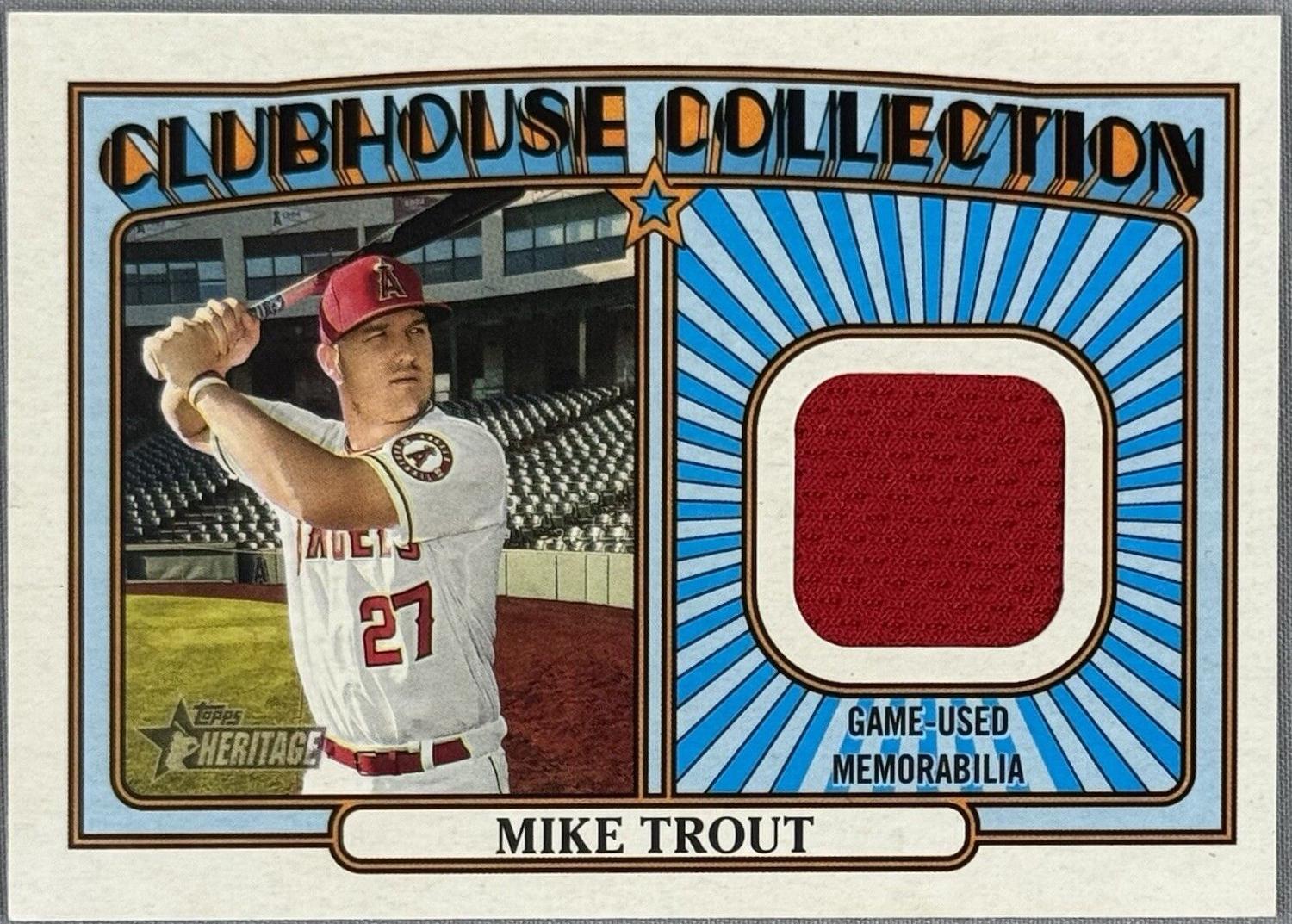 Mike Trout Clubhouse Collection Relics #CCR-MT