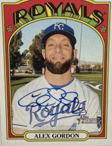 Alex Gordon Real One Autographs #ROA-AG