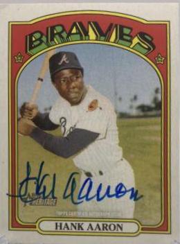 Hank Aaron Real One Autographs #ROA-HA