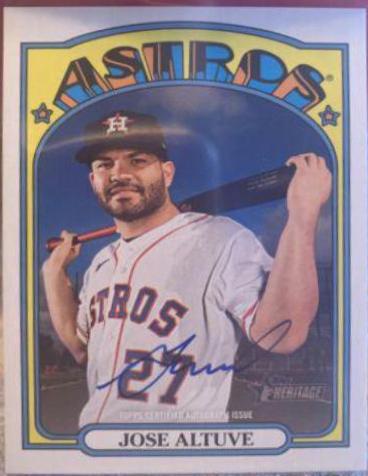 Jose Altuve Real One Autographs #ROA-JAL