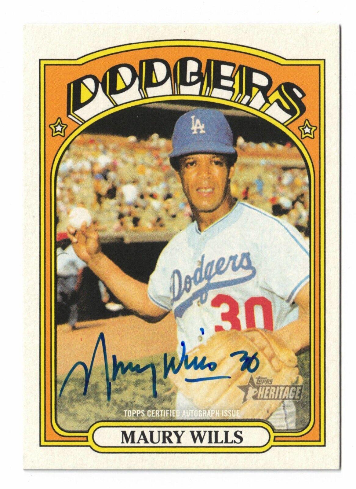 Maury Wills Real One Autographs #ROA-MW