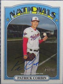 Patrick Corbin Real One Autographs #ROA-PC