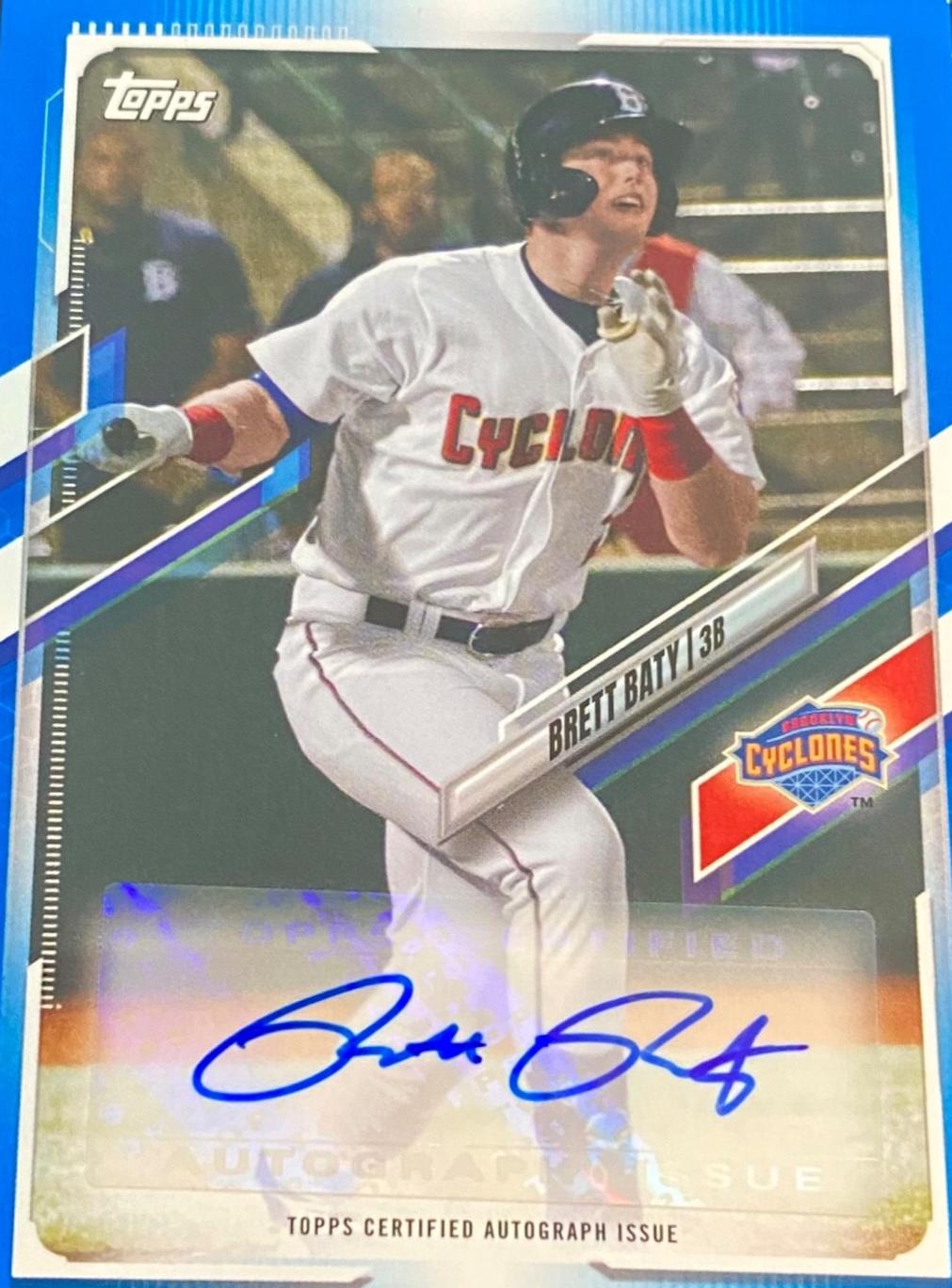 Brett Baty [Blue Autograph] #PD-13