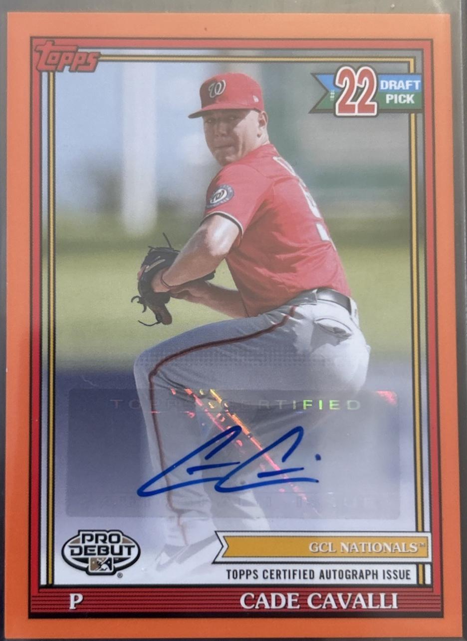 Cade Cavalli [Orange Autograph] #PD-170
