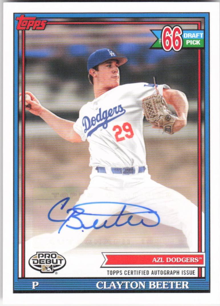 Clayton Beeter [Autograph] #PD-196