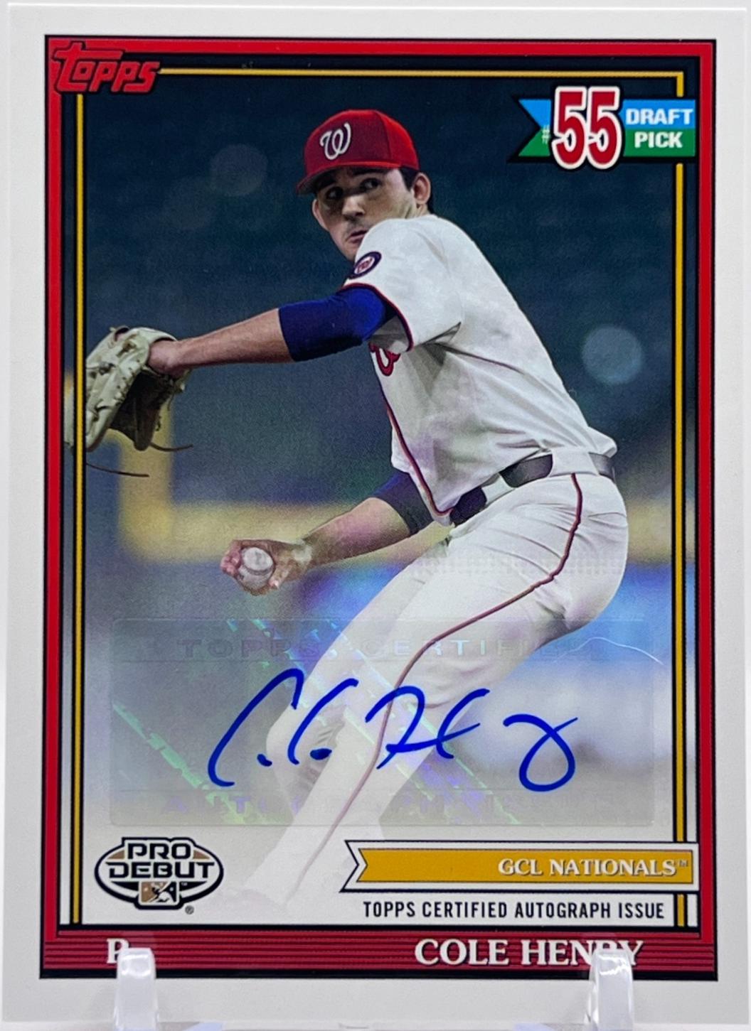 Cole Henry [Autograph] #PD-155