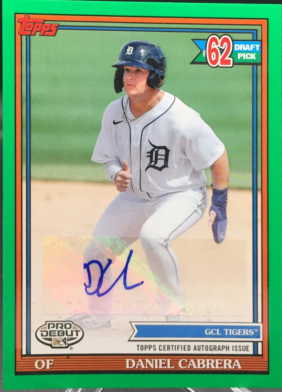 Daniel Cabrera [Green Autograph] #PD-182
