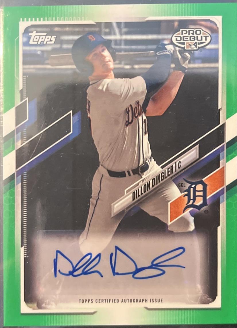 Dillon Dingler [Green Autograph] #PD-123