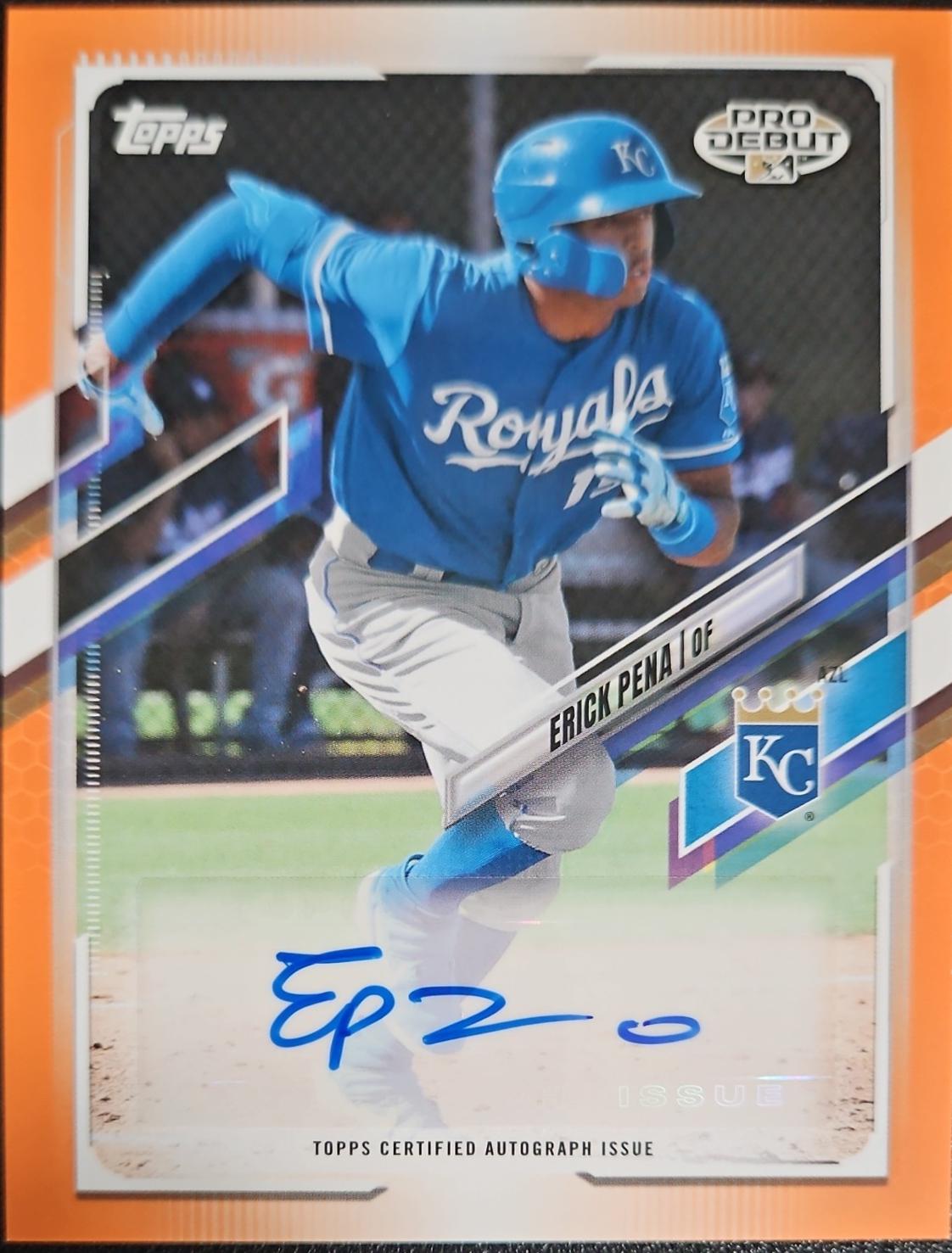 Erick Pena [Orange Autograph] #PD-83