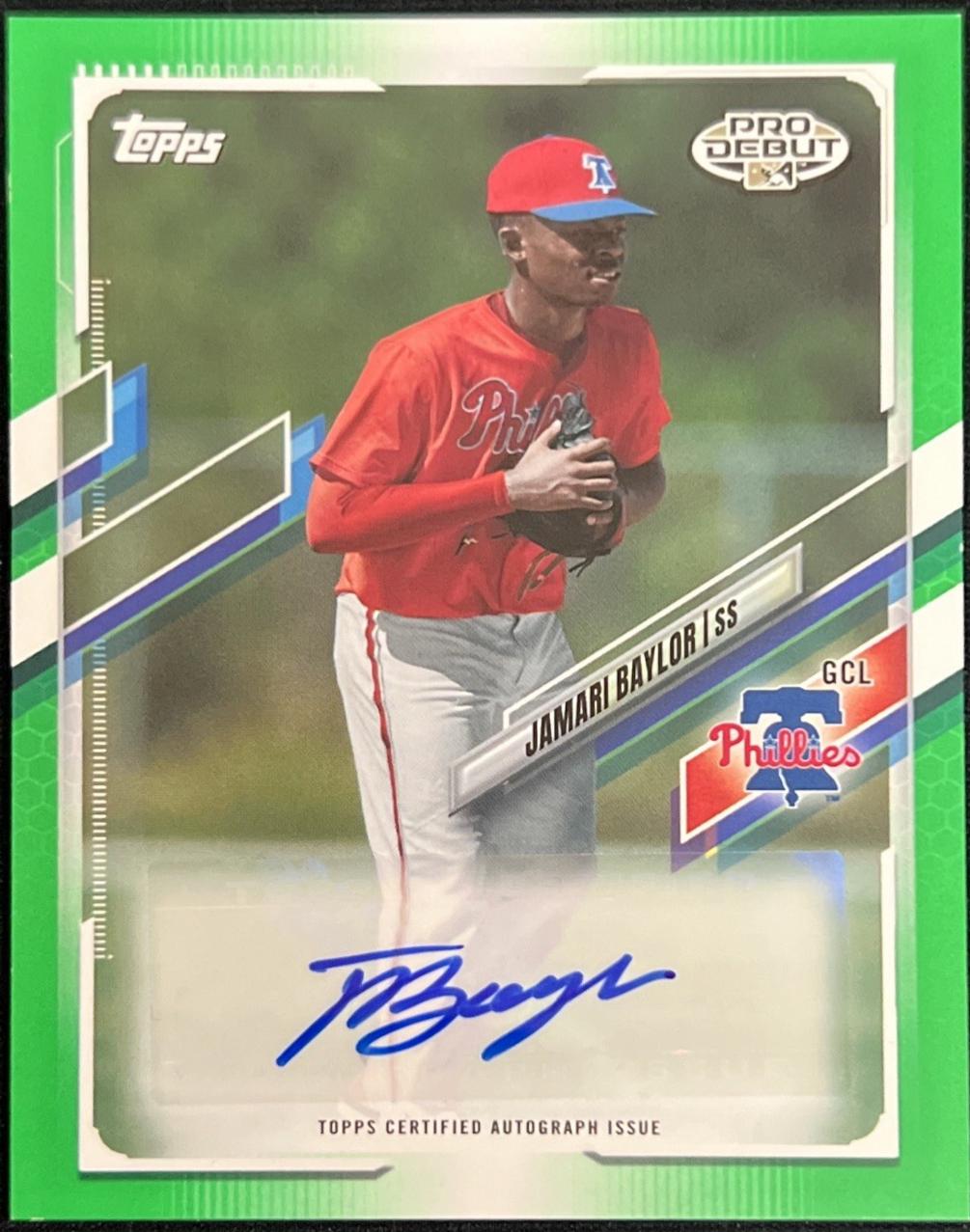 Jamari Baylor [Green Autograph] #PD-149