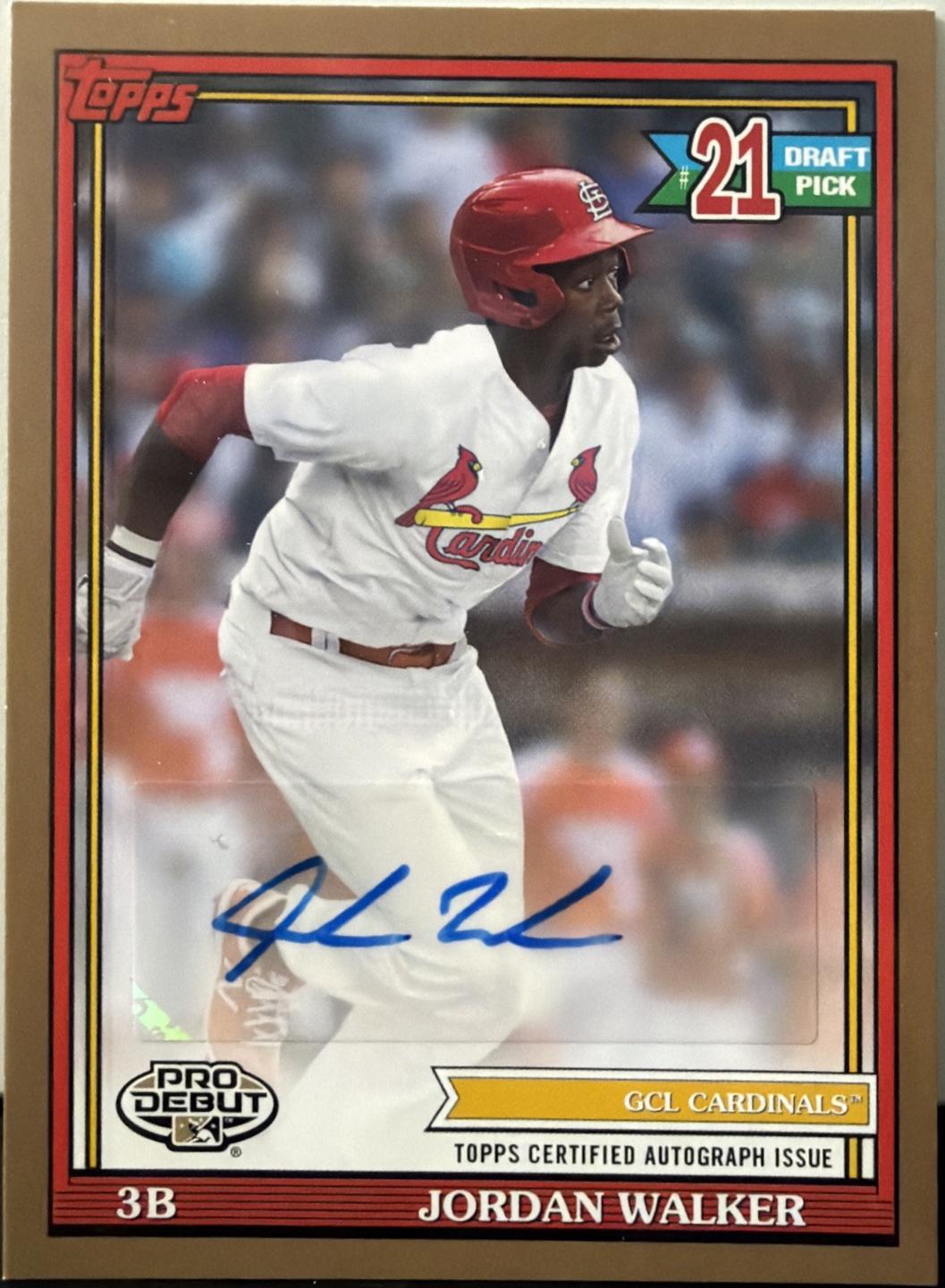 Jordan Walker [Gold Autograph] #PD-169