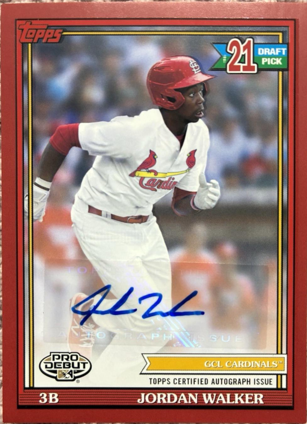 Jordan Walker [Red Autograph] #PD-169
