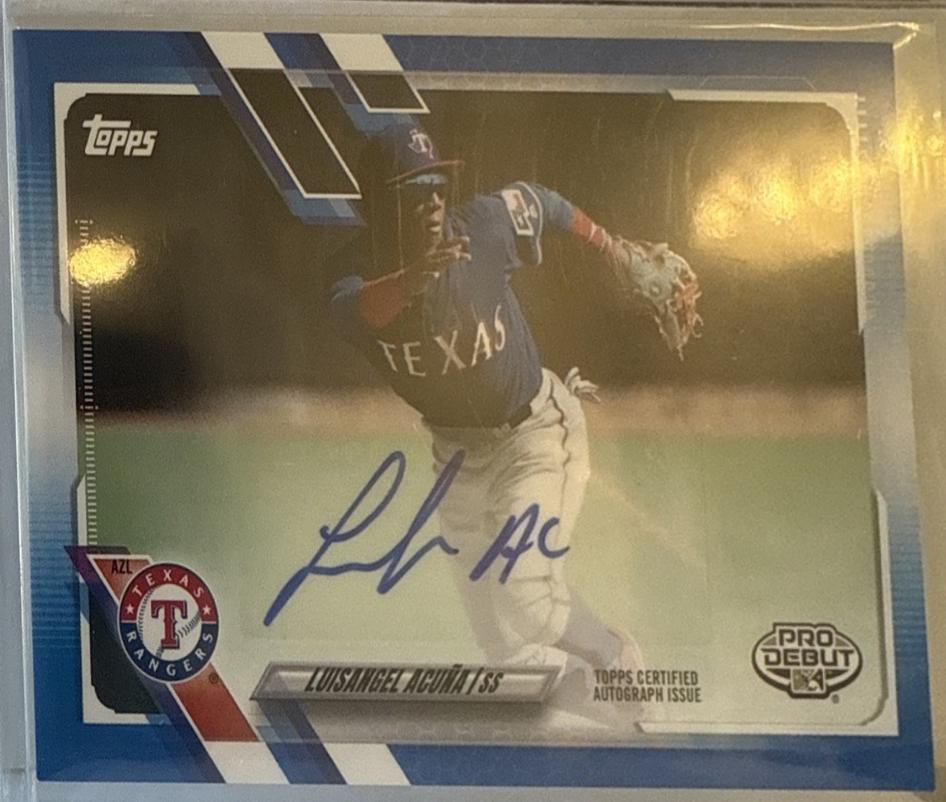Luisangel Acuna [Blue Autograph] #PD-65