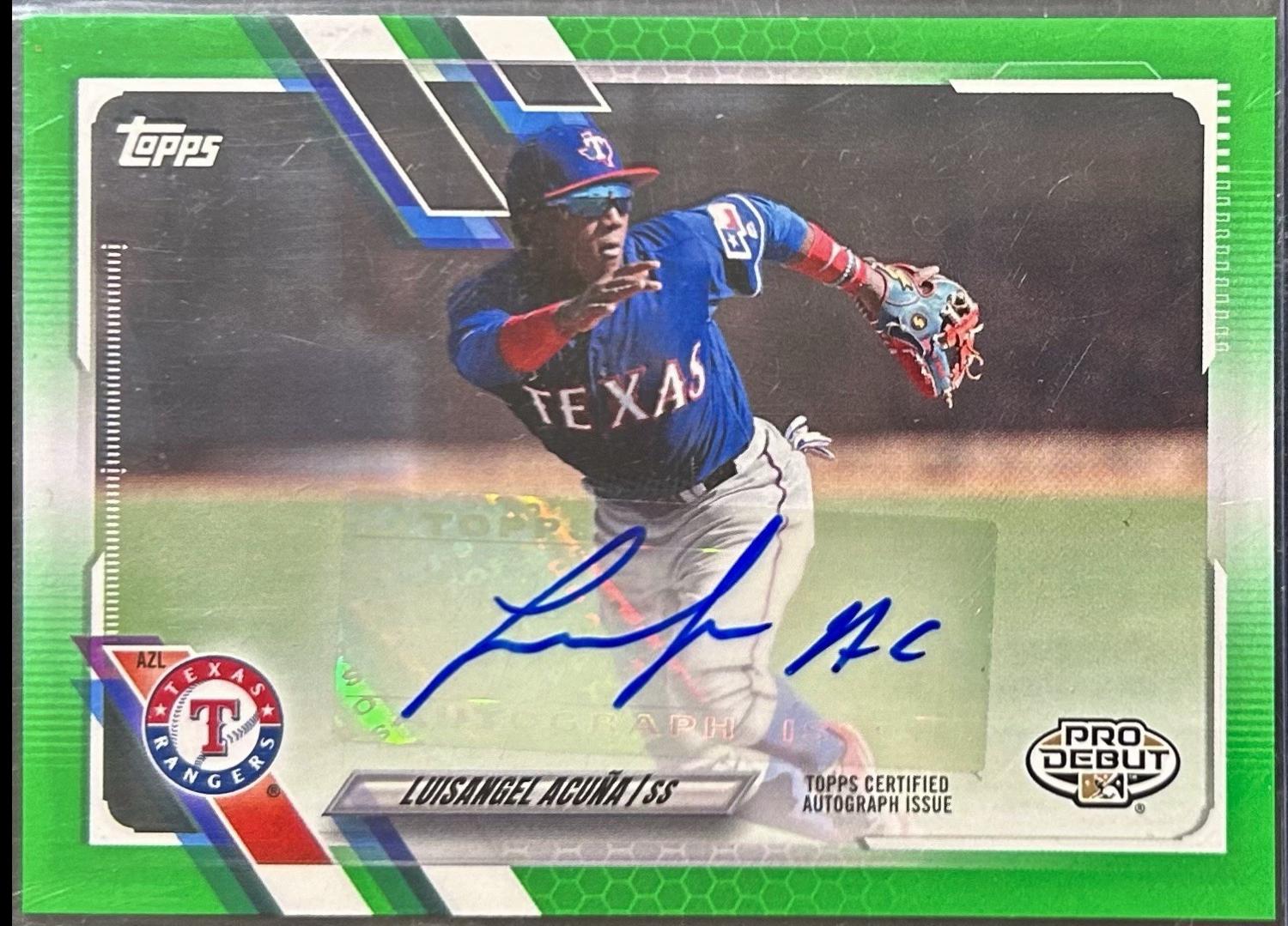 Luisangel Acuna [Green Autograph] #PD-65