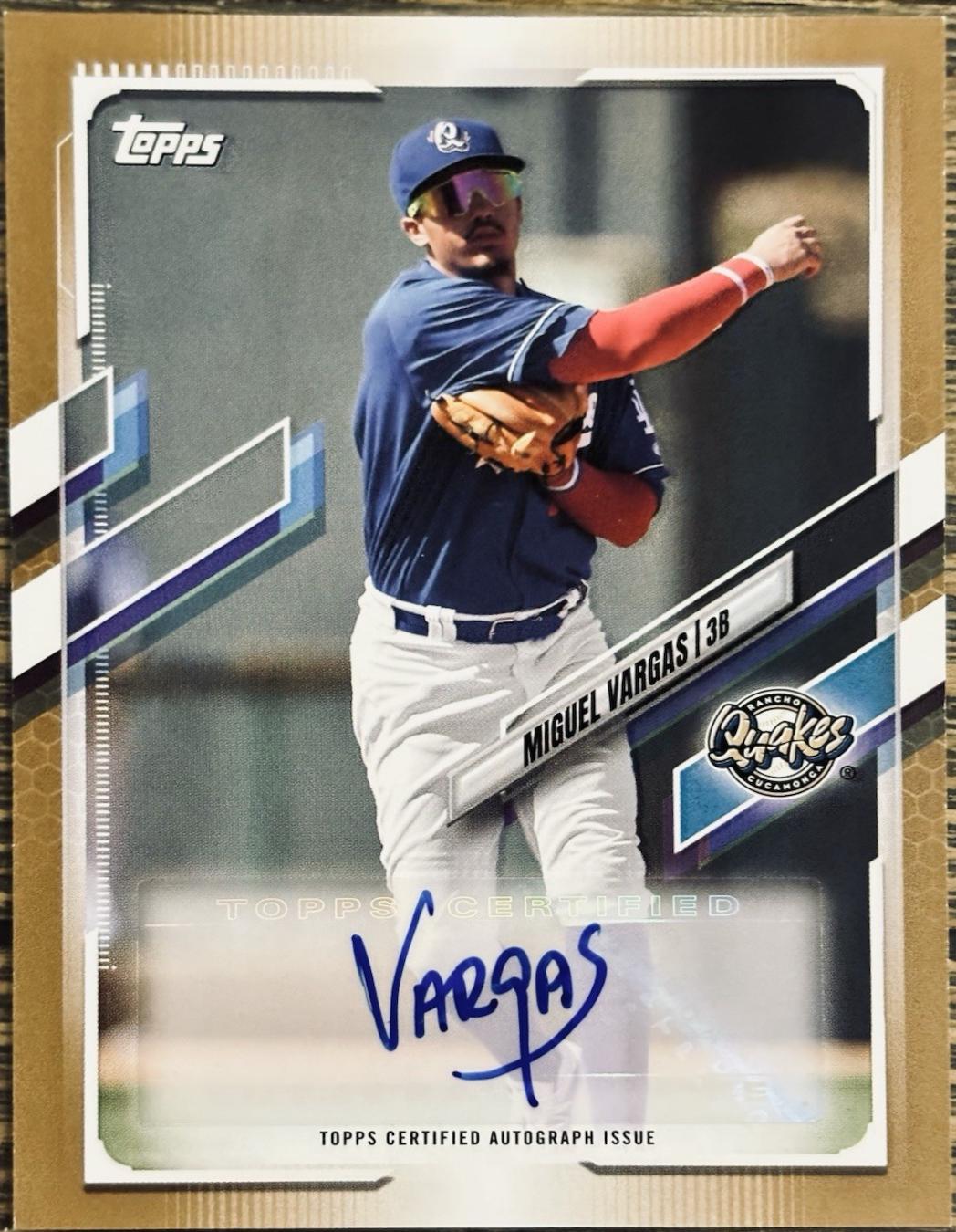 Miguel Vargas [Gold Autograph] #PD-23