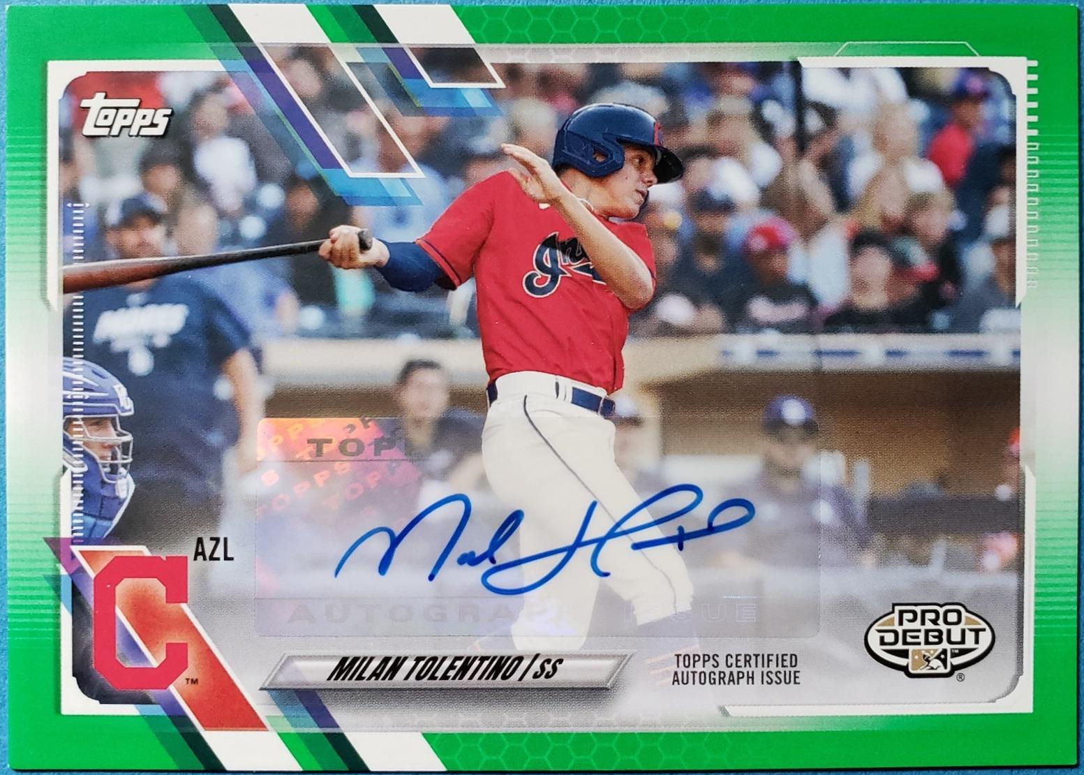 Milan Tolentino [Green Autograph] #PD-126