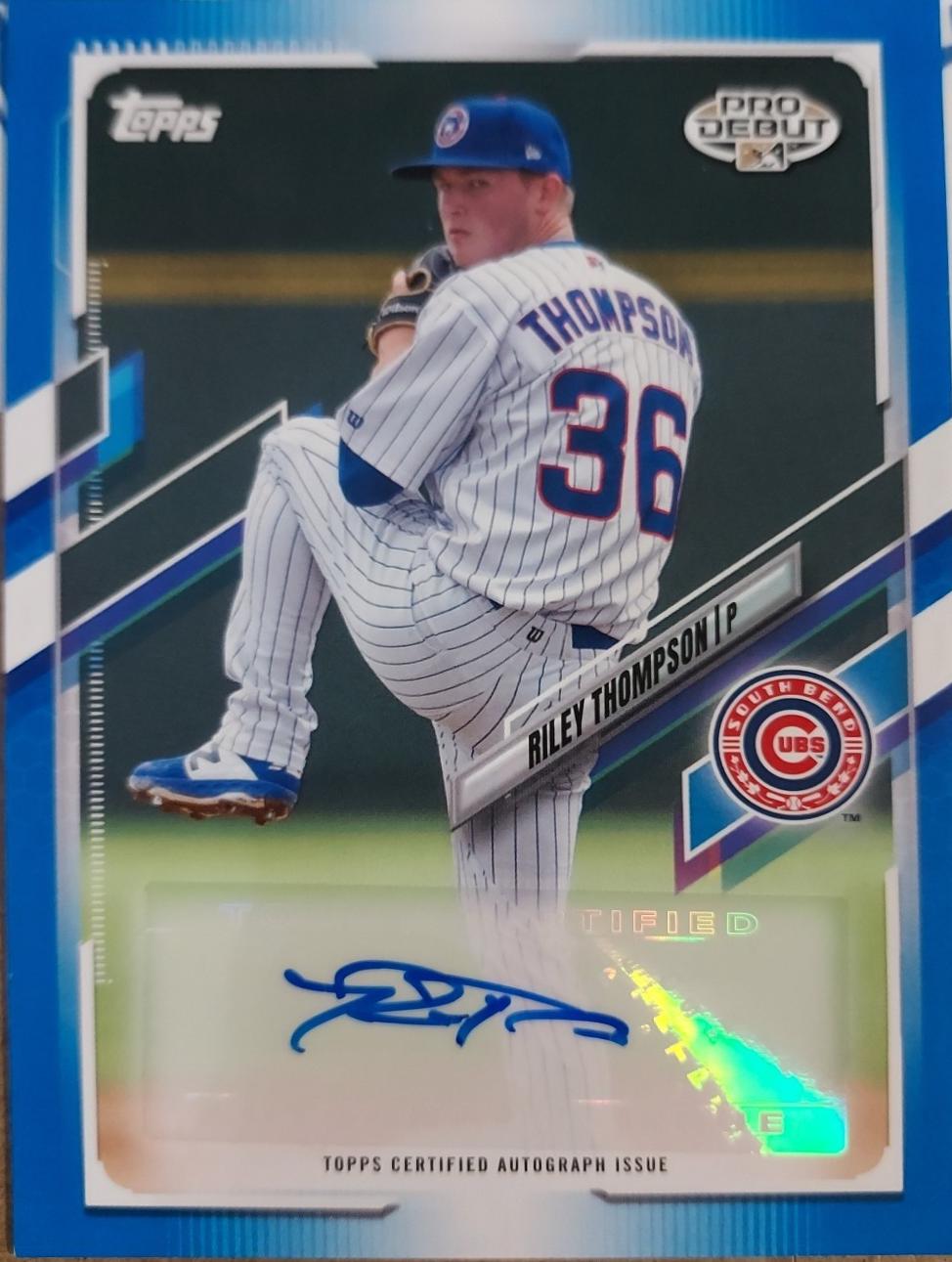 Riley Thompson [Blue Autograph] #PD-117