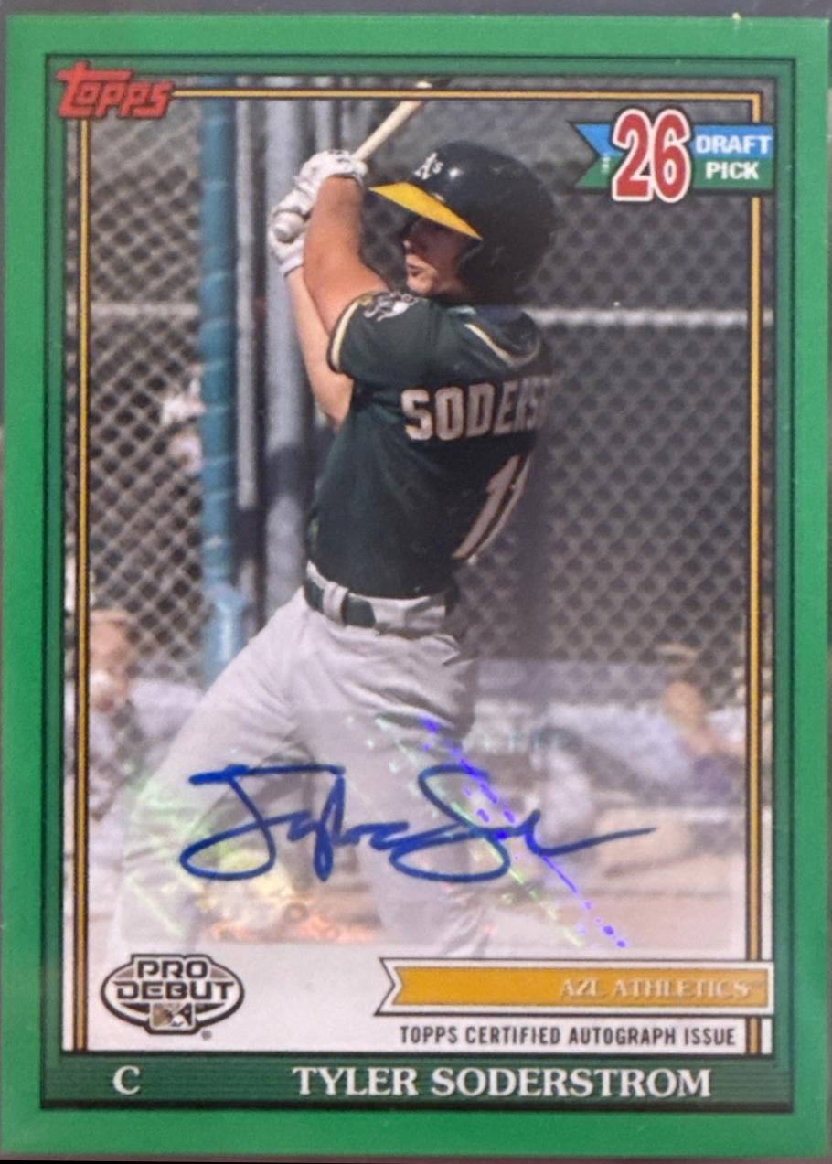 Tyler Soderstrom [Green Autograph] #PD-174