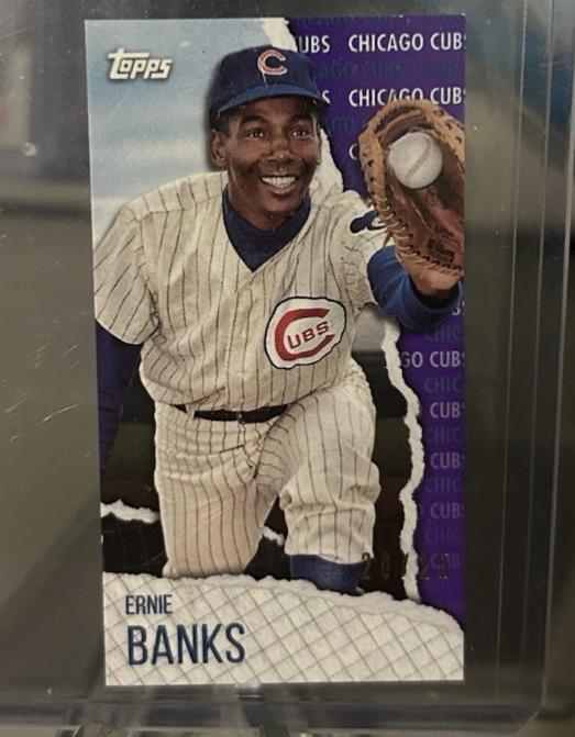 Ernie Banks [Mini Purple] #MRIP-EB