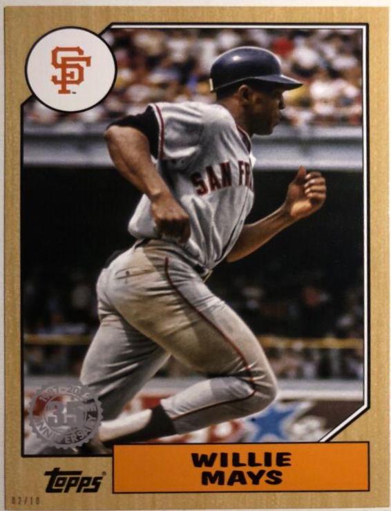 Willie Mays [5x7 Gold] #T87-96